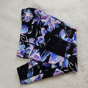 Better Sports Performance L leggings black purple blue Pockets! BSP